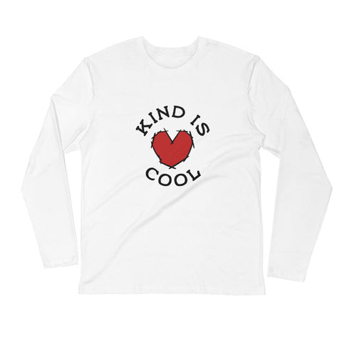 Kind is Cool! Long Sleeve Fitted Crew